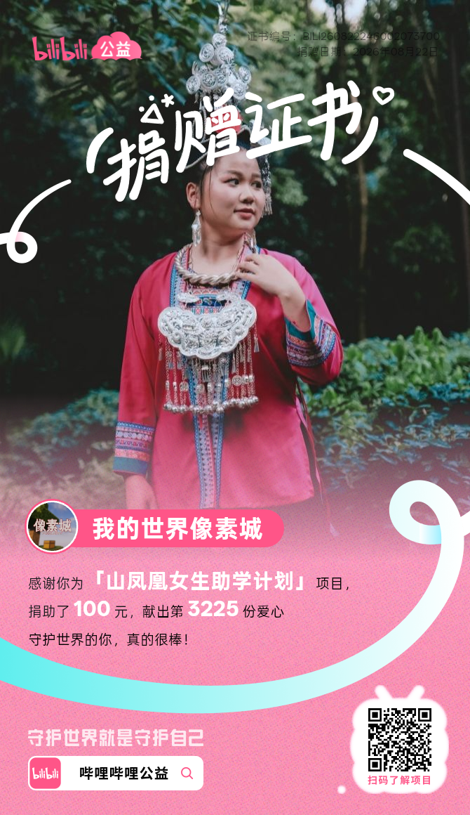 捐赠证书 1