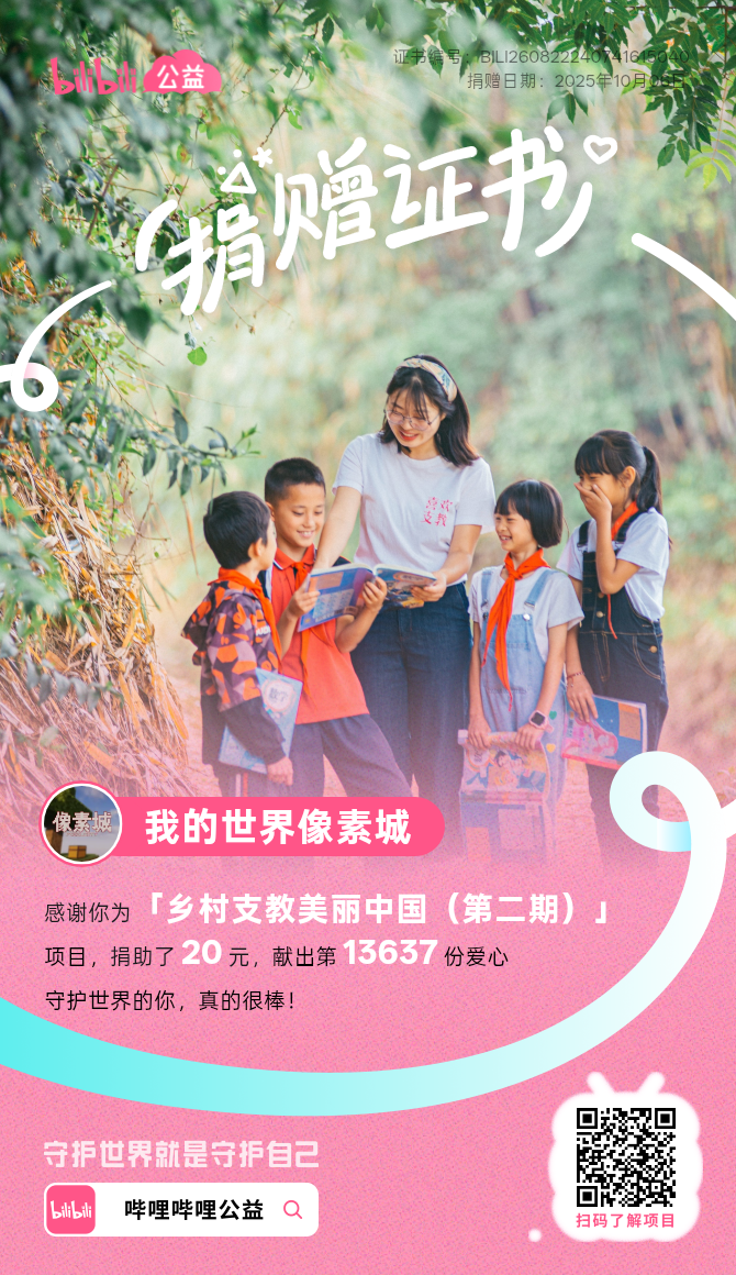 捐赠证书 6